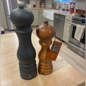 Peugeot Black and Brown Pepper Grinders